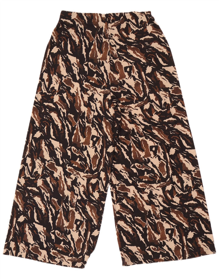 Zara Womens Capri Tracksuit Trousers UK 8 Small Multicoloured Camouflage