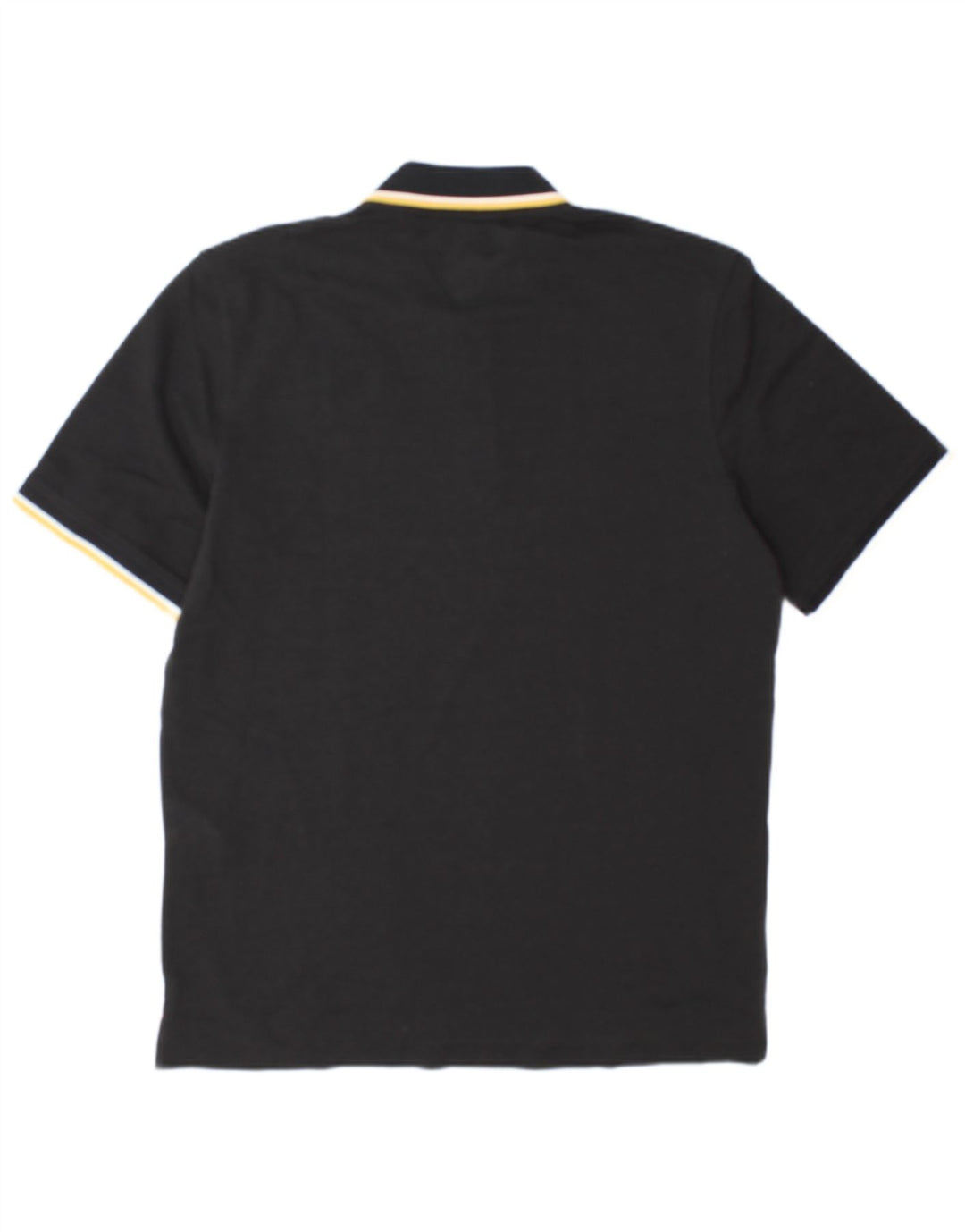 Jack & Jones Mens Polo Shirt Large Black Cotton
