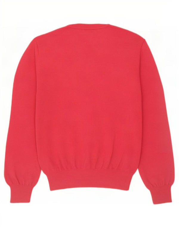Paul Smith Mens V-Neck Jumper Sweater XL Red Wool