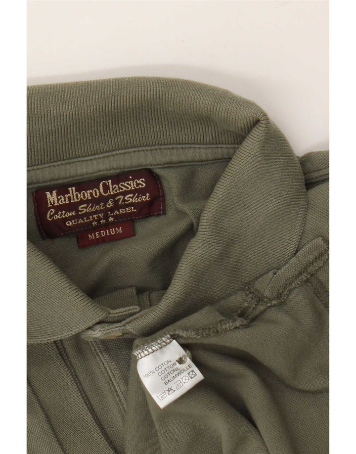 Marlboro Classics Poloshirt til mænd Medium Khaki Bomuld