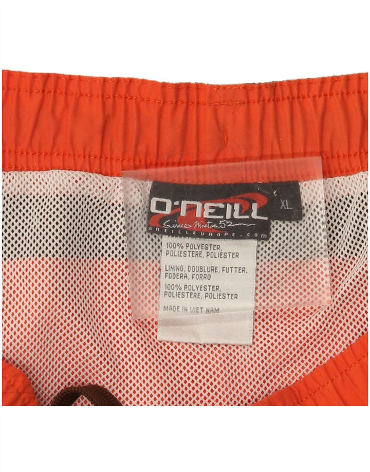 O'Neill Mens Swimming Shorts XL Orange Colourblock Polyester