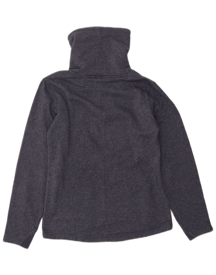 CHAMPION Damen Sweatshirt Pullover UK 12 Medium Marineblau