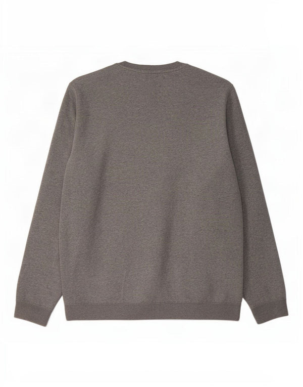 Nike Mens Sweatshirt Jumper Large Grey Flecked Cotton