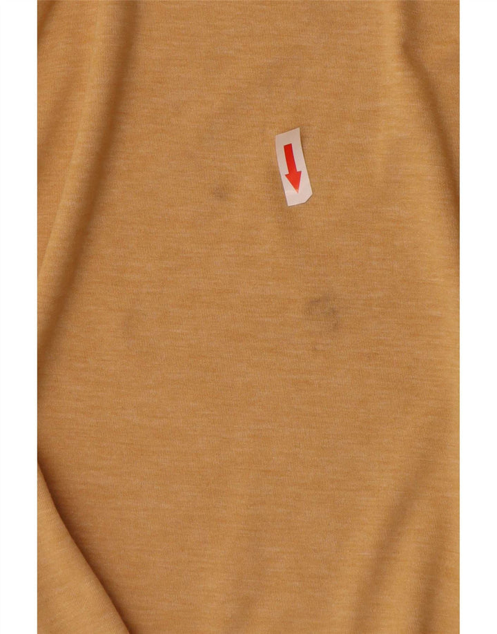 Puma Herren Grafik T-Shirt Top 2XL Gelb geflecktes Polyester