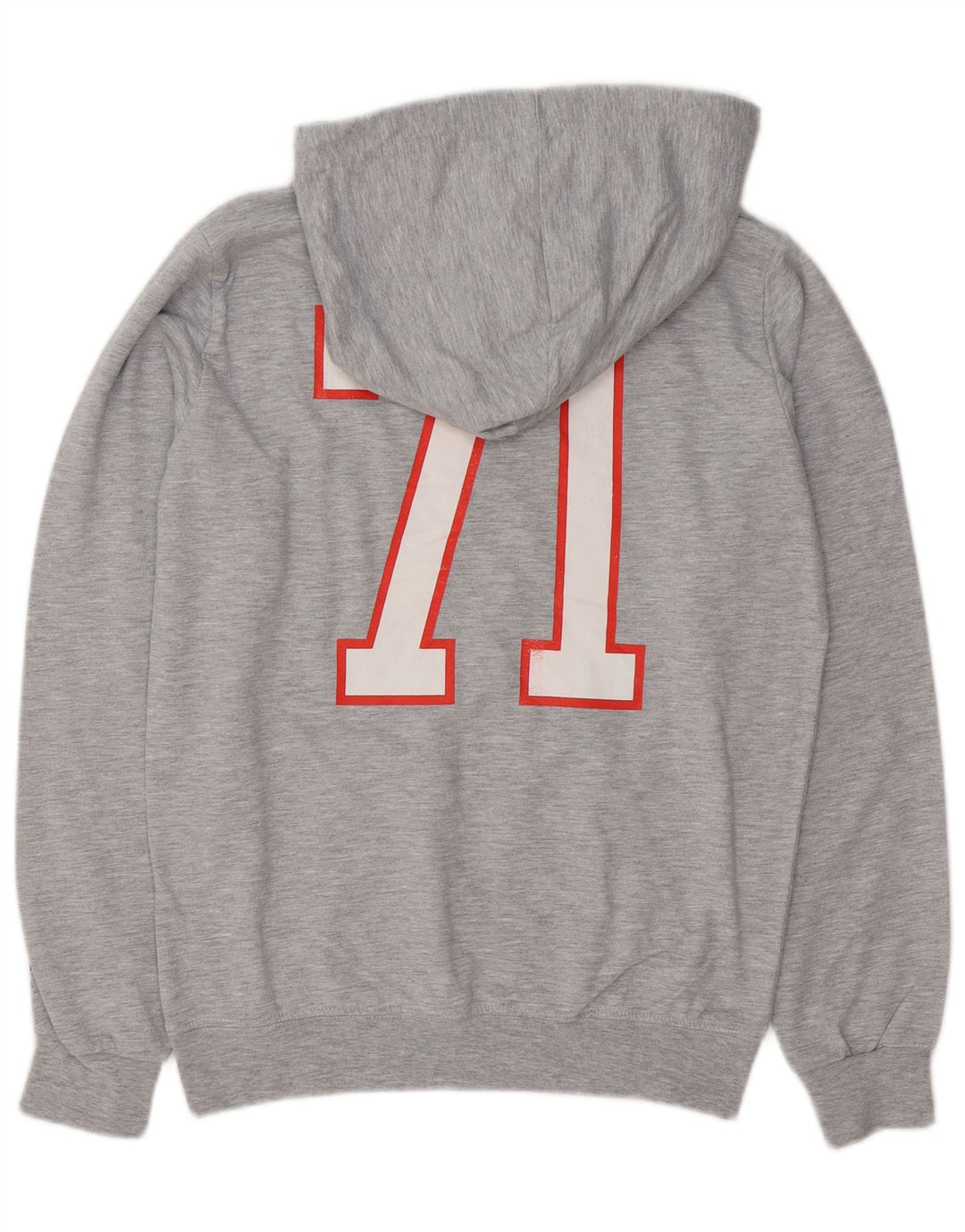 Starter Mens Graphic Hoodie Jumper Medium Grey Cotton
