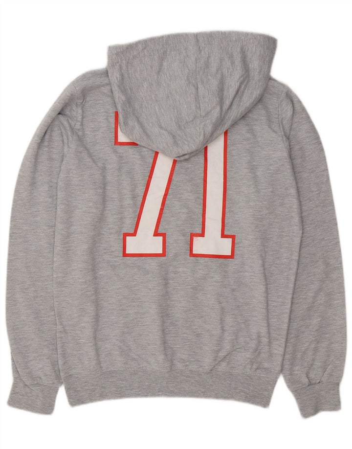 Starter Mens Graphic Hoodie Jumper Medium Grey Cotton
