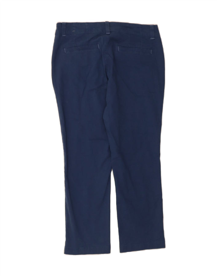 LEE Womens Mid Rise Cropped Trousers US 8 Medium W32 L24 Navy Blue Vintage Lee and Second-Hand Lee from Messina Hembry 