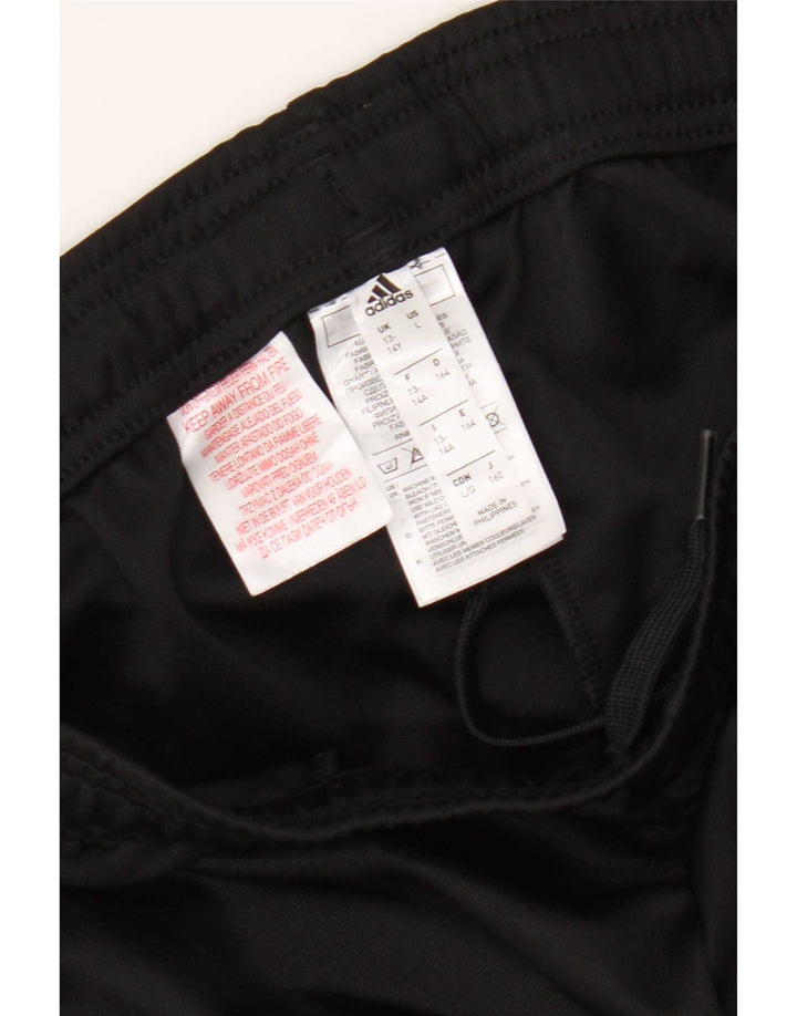 Adidas Boys Aeroready Tracksuit Trousers 13-14 Years Black Polyester