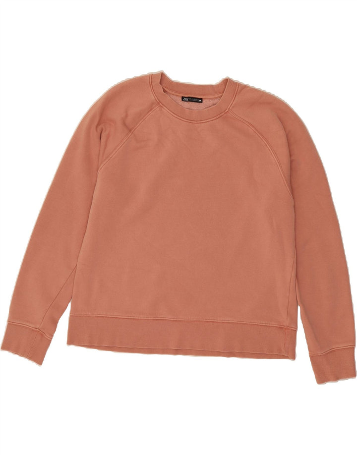 ZARA Womens Sweatshirt Jumper UK 18 XL Pink Vintage Zara and Second-Hand Zara from Messina Hembry 