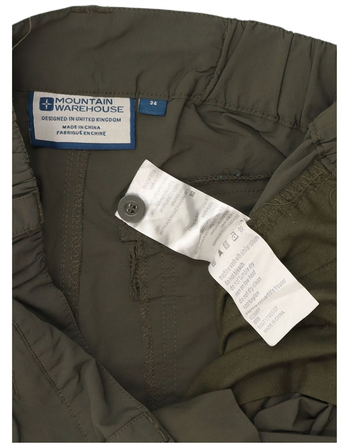 Mountain Warehouse Herre Straight Cargo Bukser W34 L32 Grøn Polyester