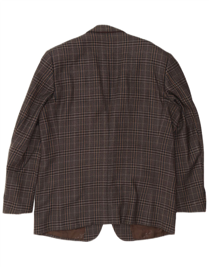 Pierre Cardin muška jakna sa 2 gumba UK 40 Large Brown Houndstooth