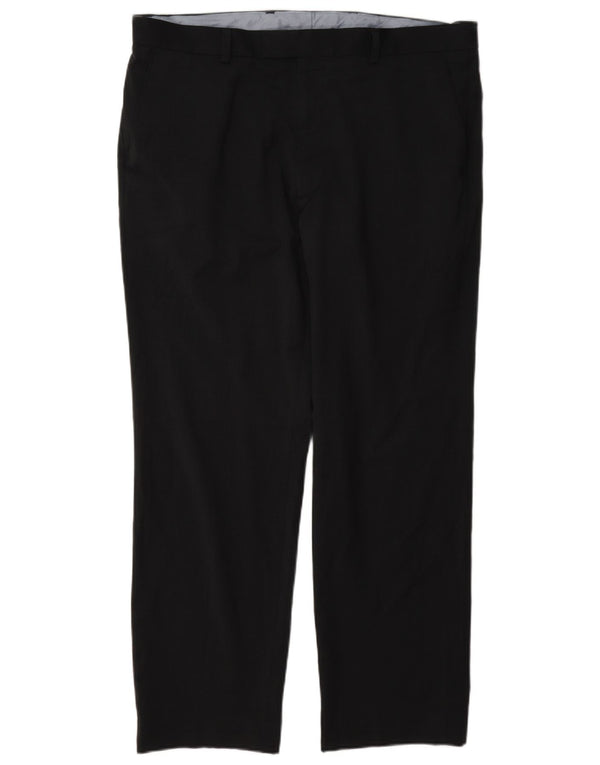 Marks & Spencer Pantalon de Costume Coupe Regular Homme W36 L29 Bleu Marine Laine