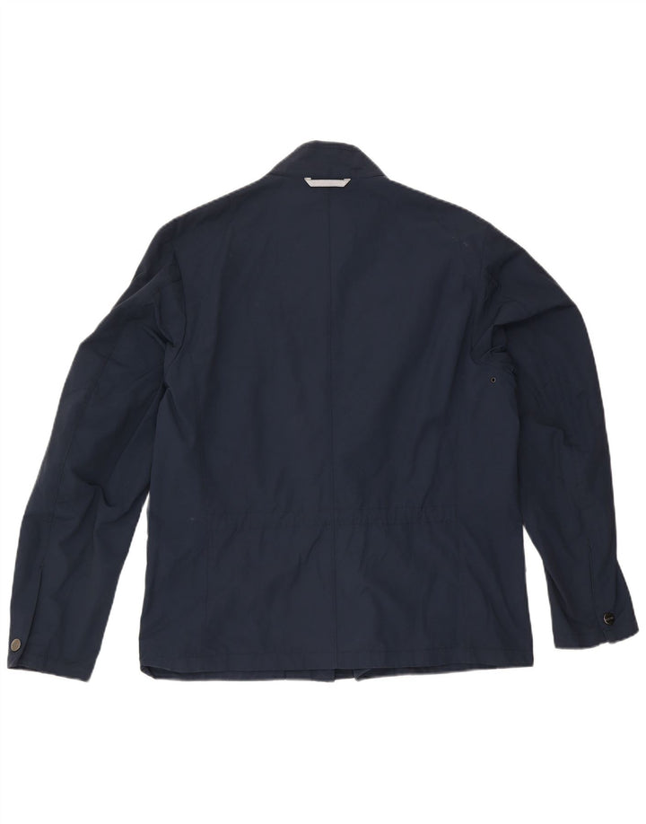 Brema Mens Utility Jacket IT 50 Large Navy Blue Cotton