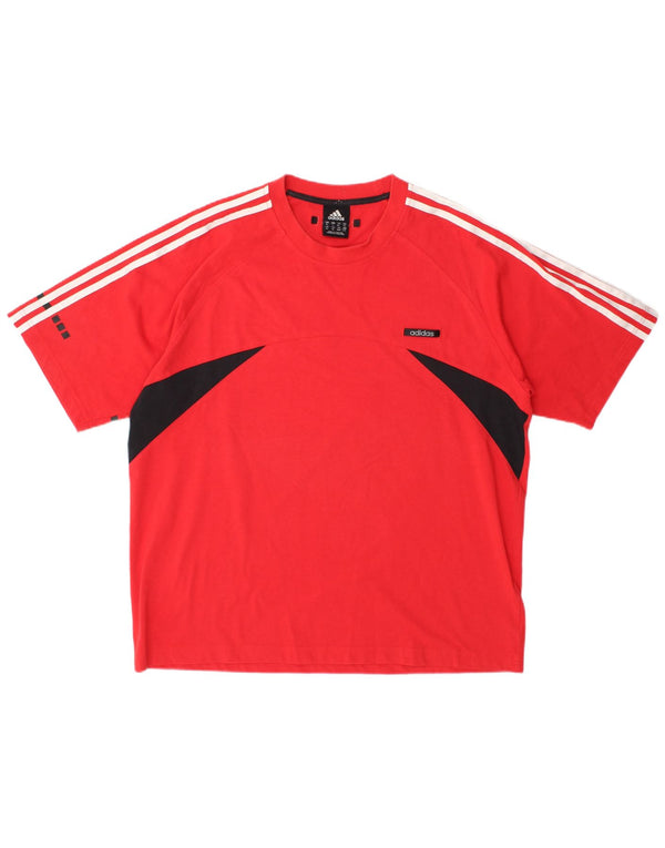 T-shirt Adidas da uomo Top XL rossa color block