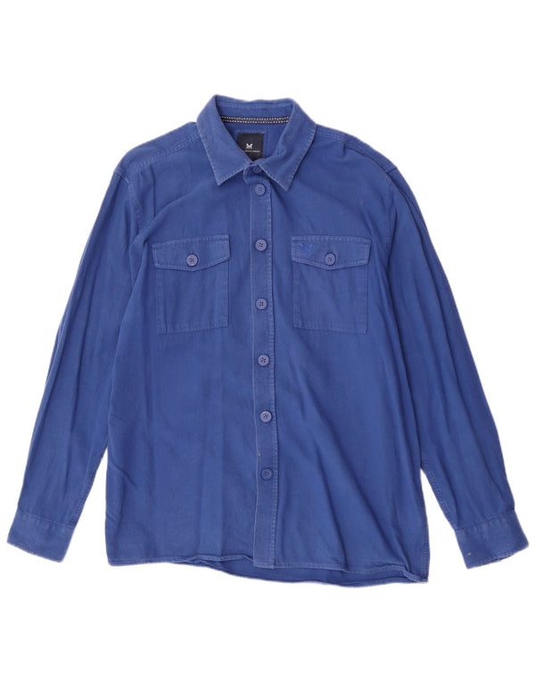 Crew Clothing Camicia da uomo grande in cotone blu