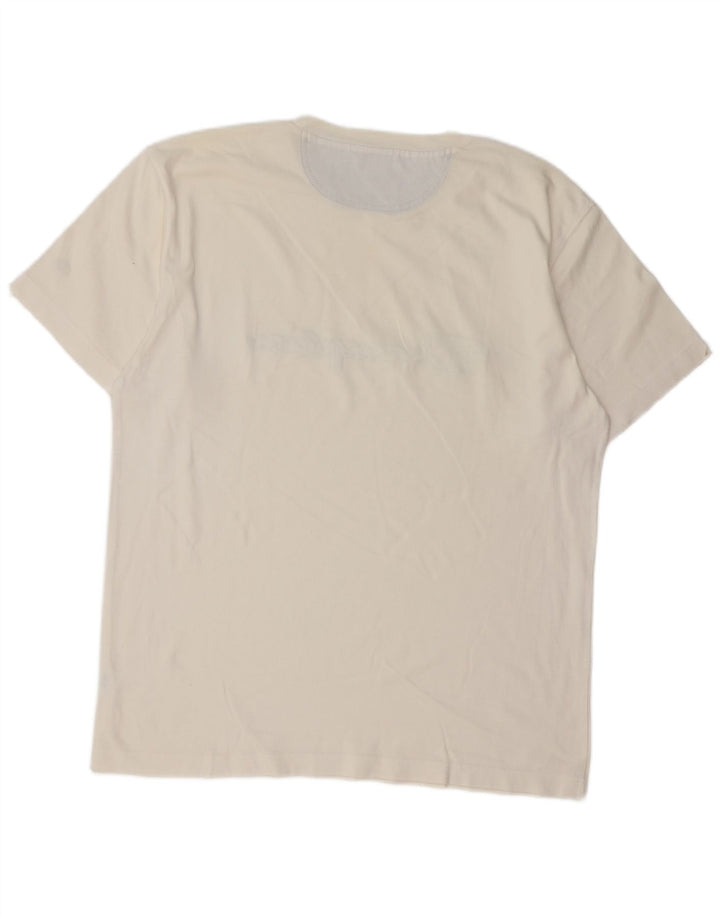 CHAMPION Mens Graphic T-Shirt Top XL White Cotton