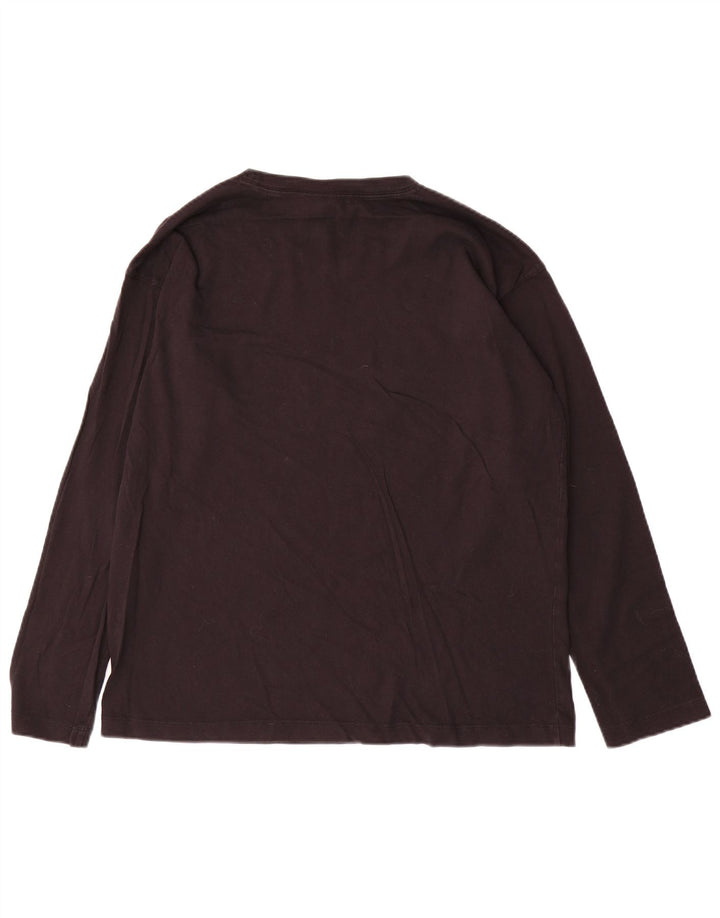 Champion Mens Graphic Top Long Sleeve Large Black