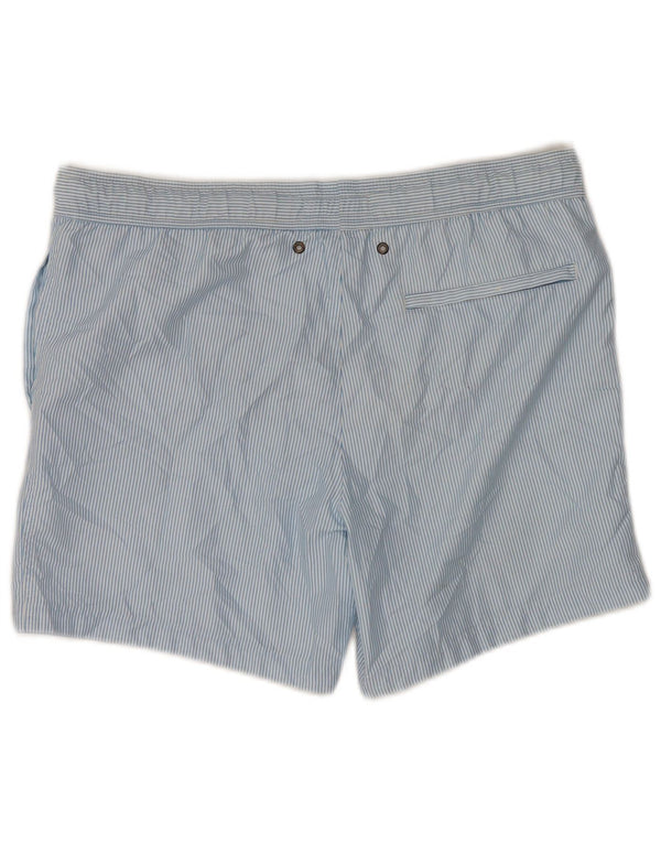 Jack Wills Mens Swimming Shorts XS Blue Pinstripe Polyester