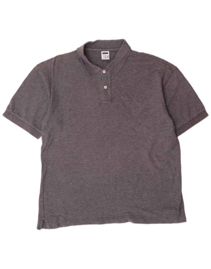 Męska koszulka polo FILA IT 48 Small, szara, bawełniana