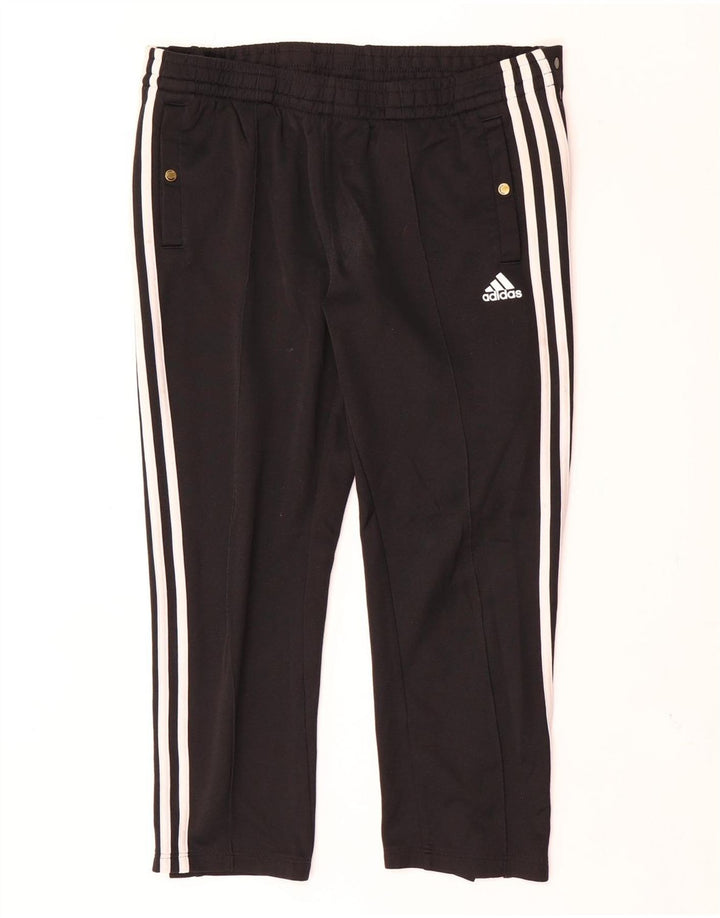 Pantaloni da tuta corti da donna Adidas UK 12/14 poliestere nero medio
