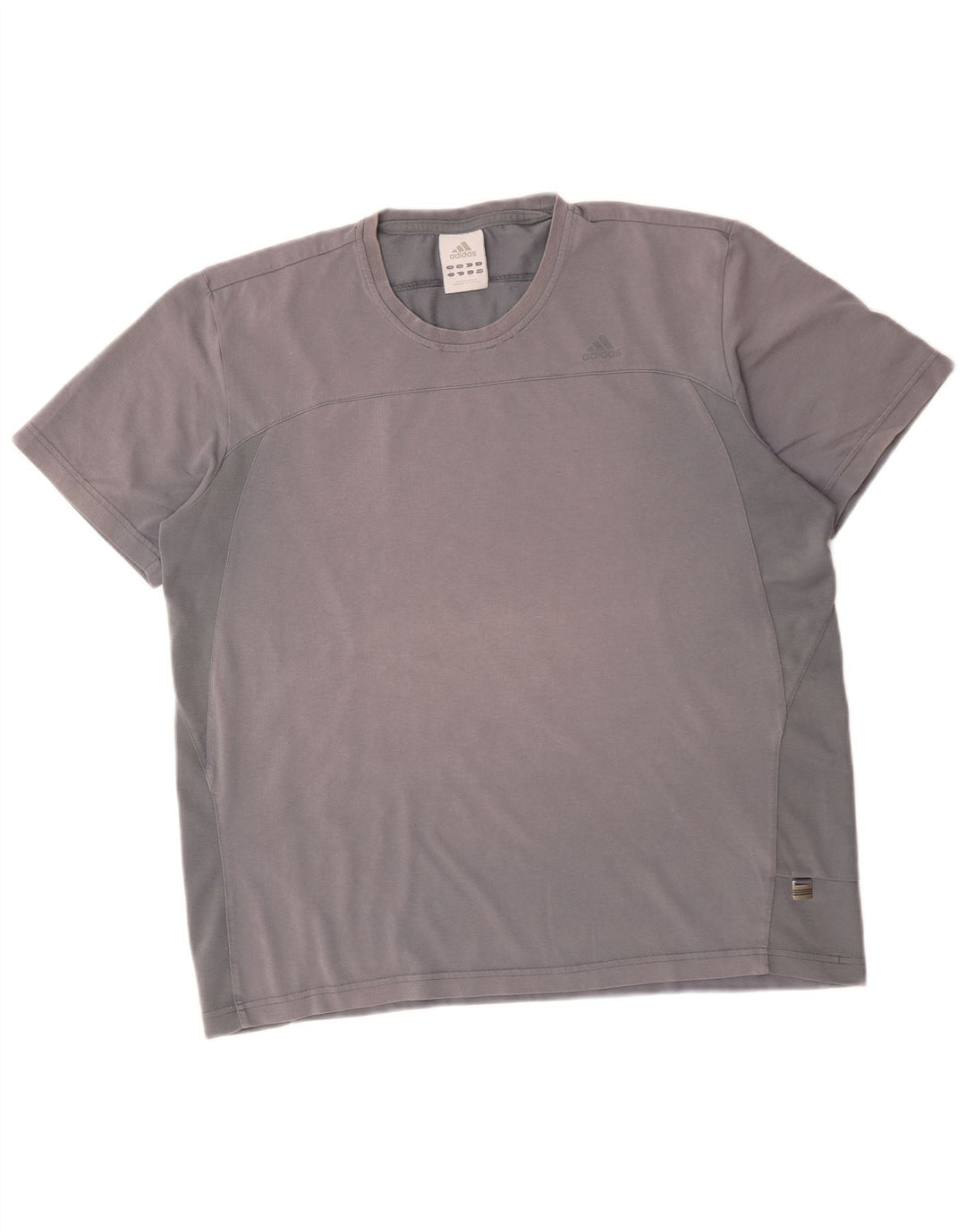 Adidas Herre T-Shirt Top Stor Grå Bomuld