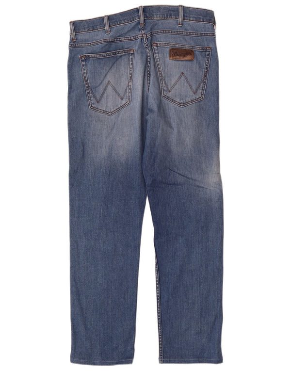 Мужские прямые джинсы Wrangler Greensboro W32 L28, синий хлопок