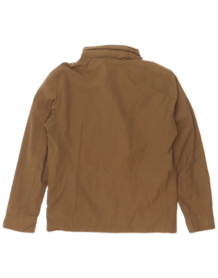 Zara Mens Utility Jacket UK 36 Small Khaki Polyester