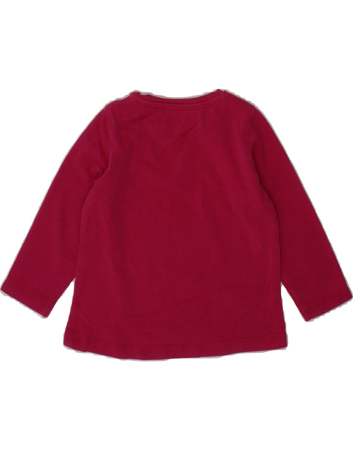 GUESS Baby Girls Graphic Top Long Sleeve 3-6 Months Pink Cotton Vintage Guess and Second-Hand Guess from Messina Hembry 