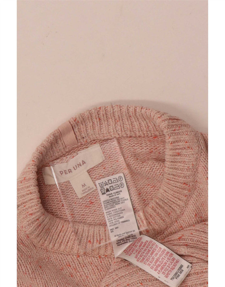 Marks & Spencer Womens Per Una Boat Neck Jumper Sweater UK 14 Medium Pink