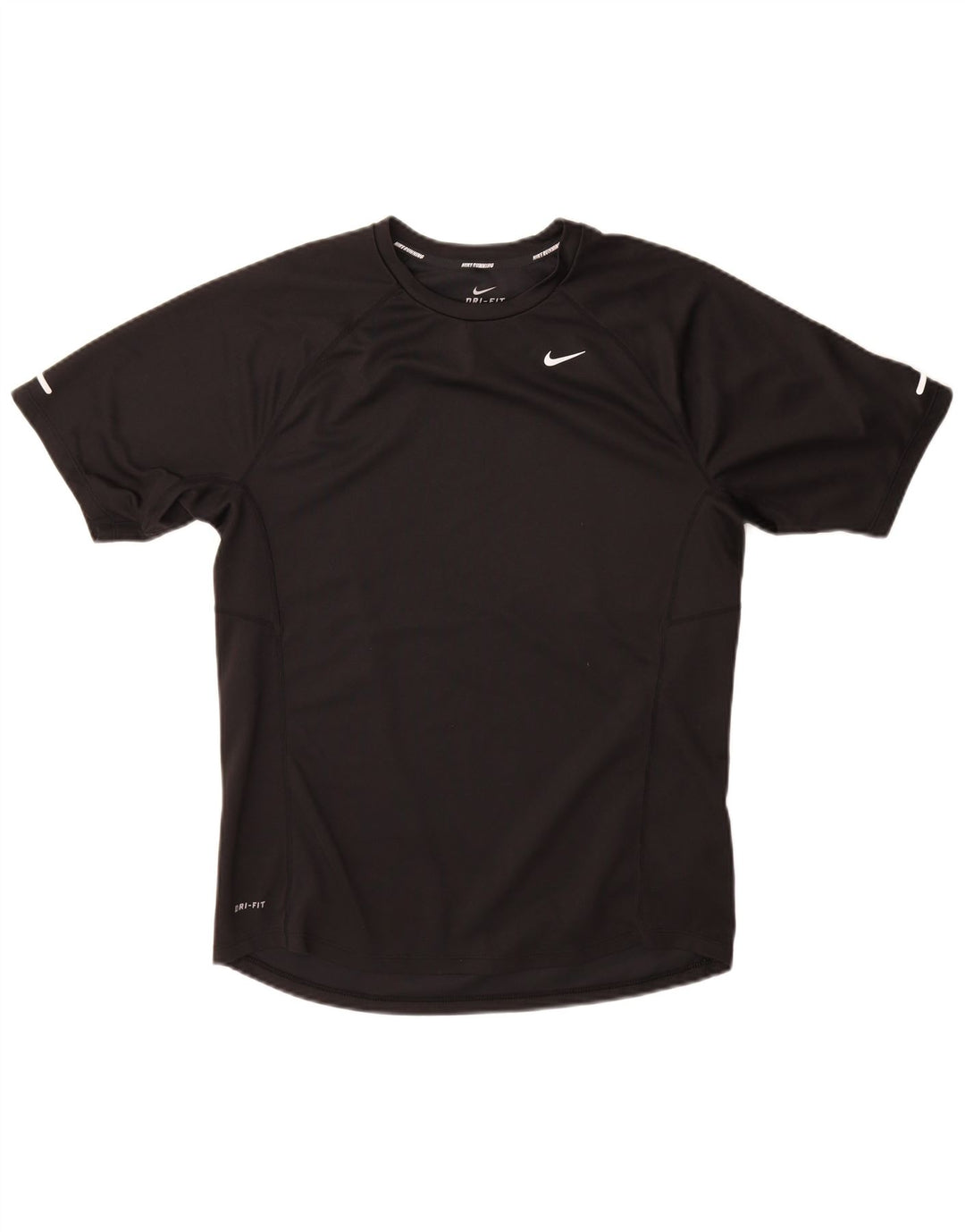 Nike Mens Dri Fit T-Shirt Top Medium Black Polyester