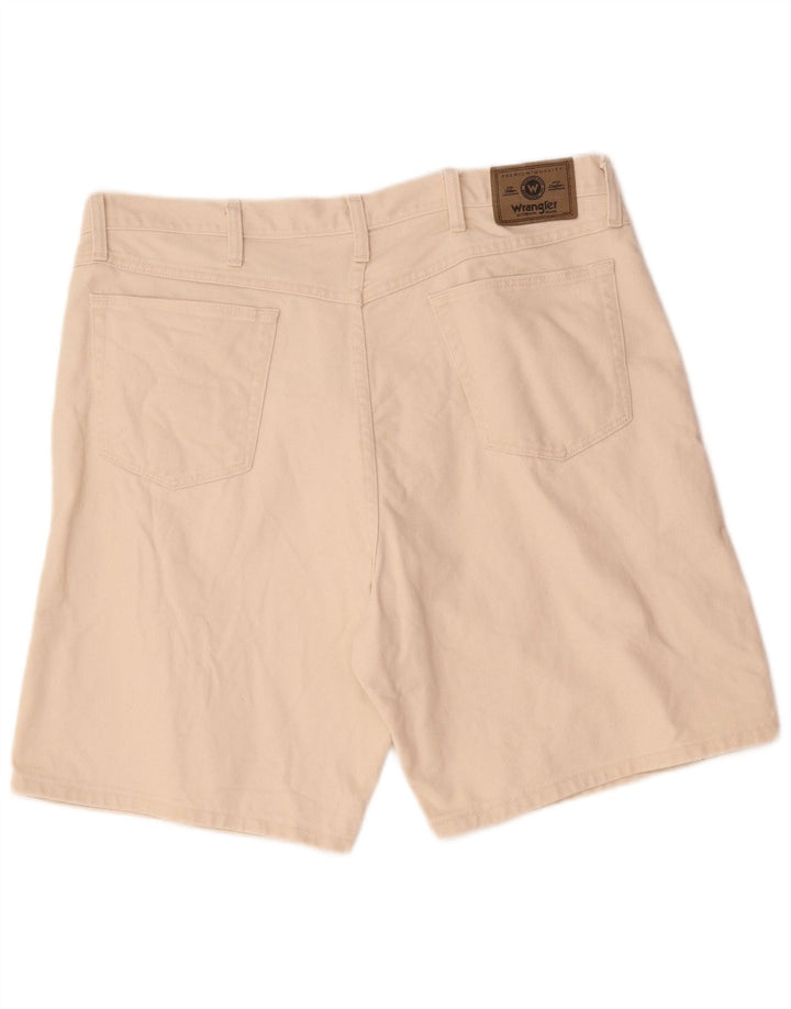 Wrangler Mens Denim Shorts W40 XL Beige Cotton