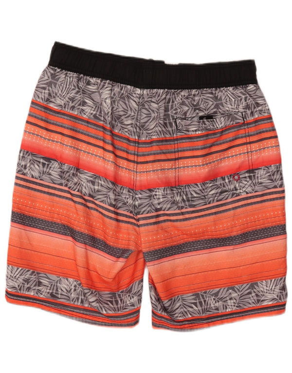 Pantaloncini da bagno da uomo Maui and Sons, grandi, in poliestere floreale arancione