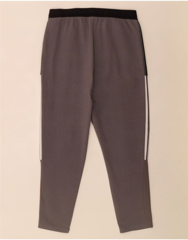 Pantaloni della tuta da donna Adidas UK 18 XL Cotone color block grigio