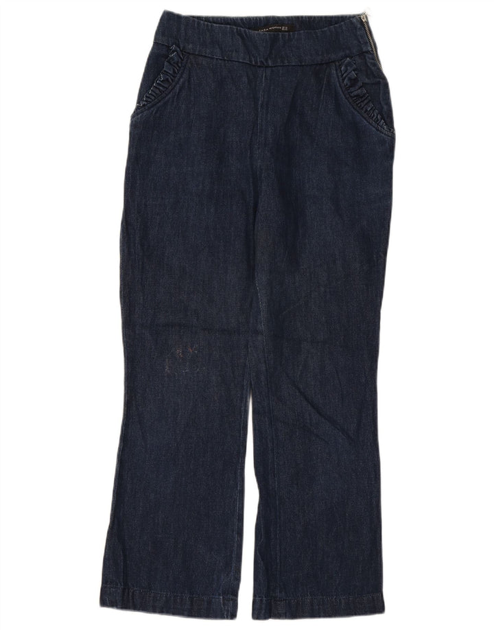 Zara Womens Bootcut Jeans XS W24 L26 Navy Blue