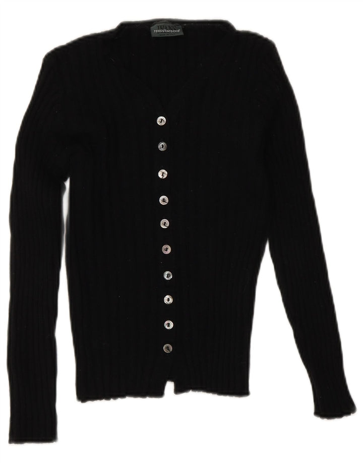 Damski sweter Roccobarocco Crop Cardigan IT 42 Średni czarny