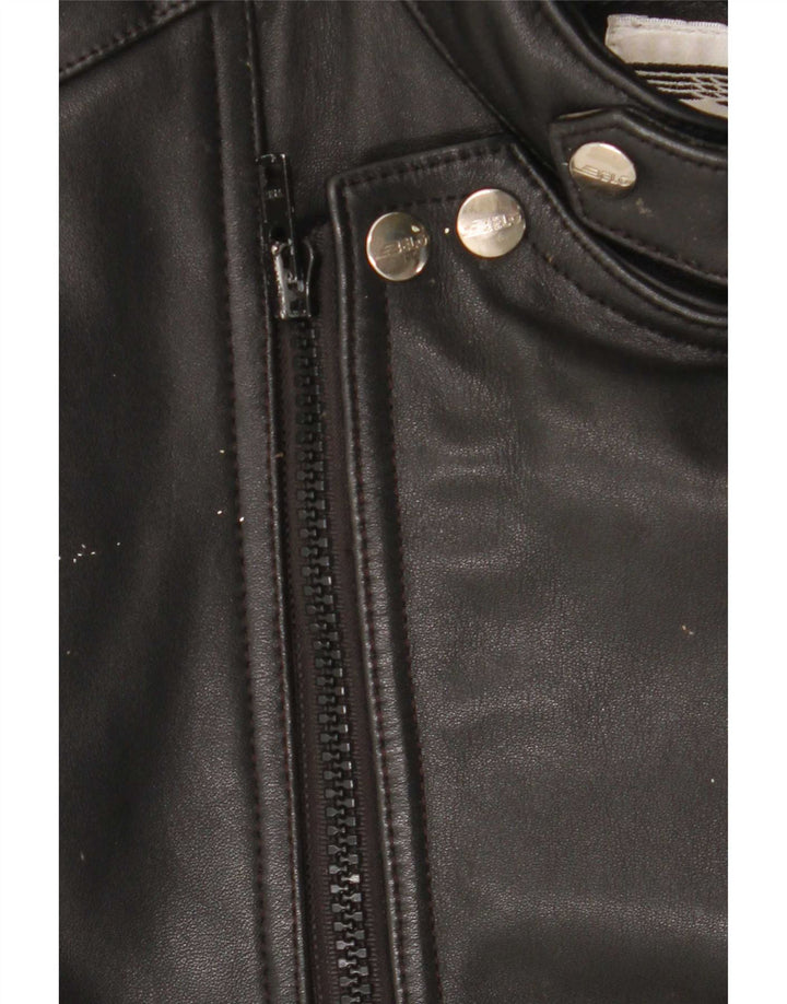 Belo Tours Chaqueta de cuero para hombre EU 50 Large Black