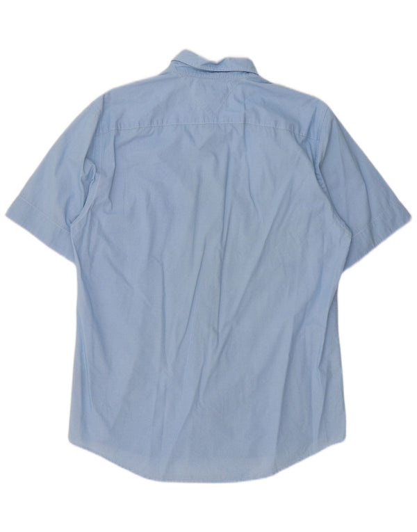Tommy Hilfiger Herre New York Fit kortærmet skjorte Large Blue Spotted
