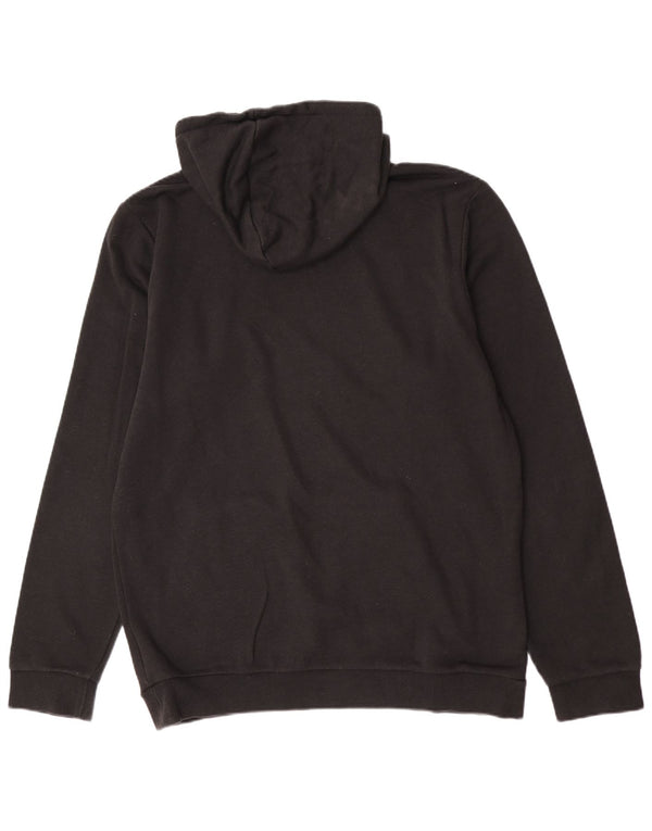 Adidas Mens Graphic Hoodie Jumper Medium Black Cotton