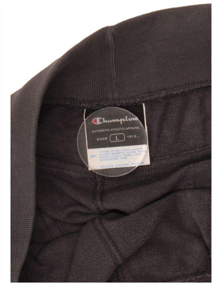 CHAMPION Mens Tracksuit Trousers Joggers Large  Grey Cotton