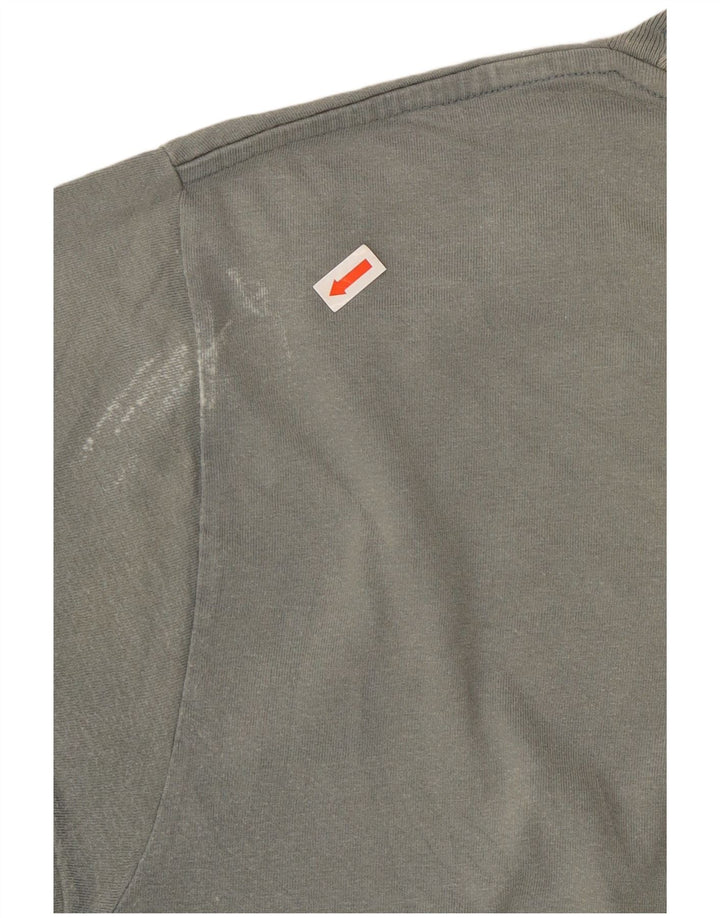 CHAMPION Herren-T-Shirt-Oberteil aus mittelblauer Baumwolle