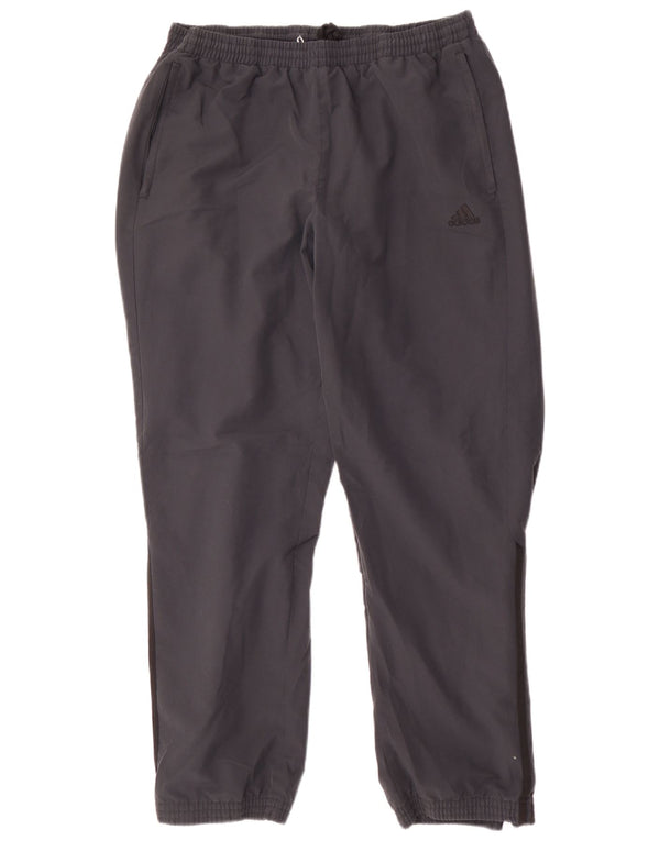 Adidas Mens Tracksuit Trousers Joggers Large Navy Blue Polyester