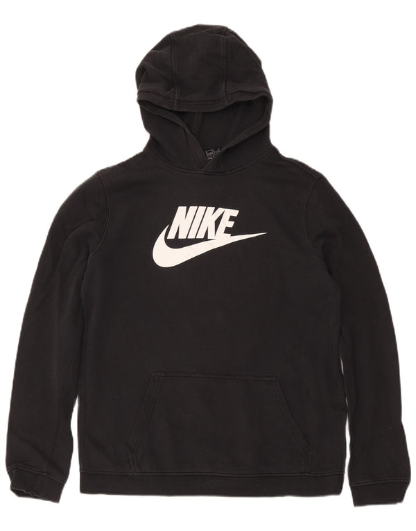 Felpa con cappuccio grafica Nike da bambino 13-14 anni XL in cotone nero
