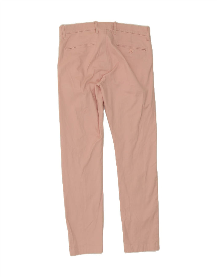 J. CREW Mens Slim Chino Trousers W29 L30 Pink Cotton Vintage J. Crew and Second-Hand J. Crew from Messina Hembry 