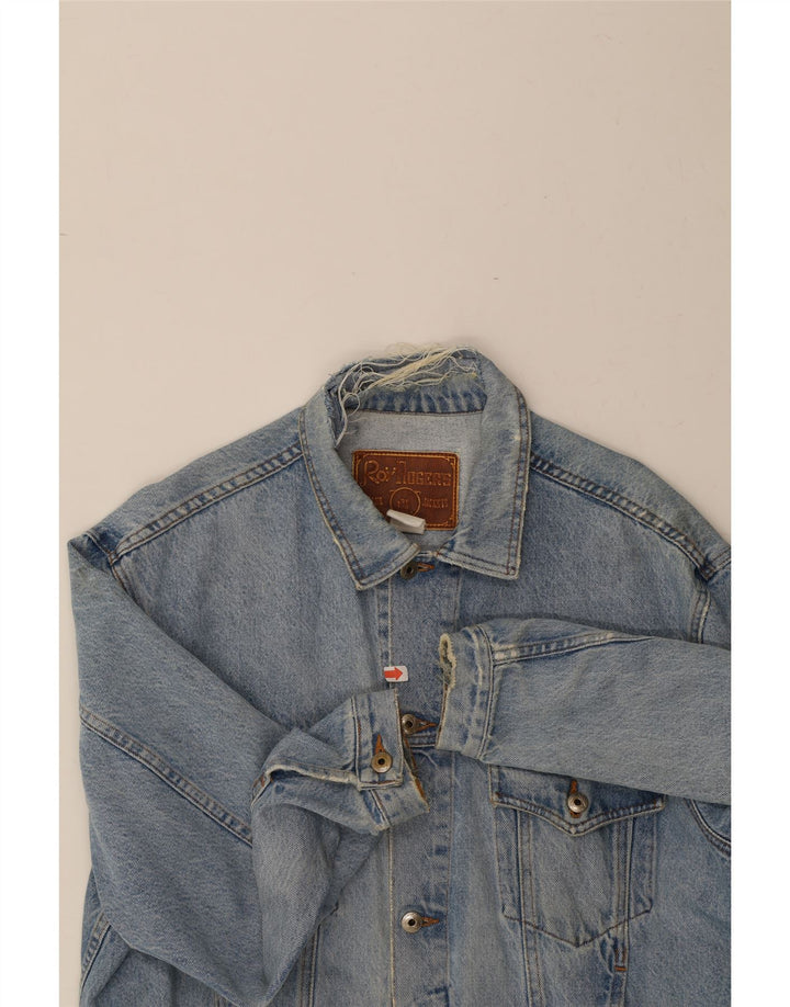 ROY ROGERS Mens Denim Jacket UK 38 Medium Blue