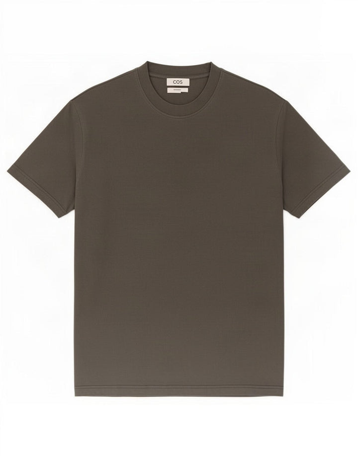 Cos Mens Oversized T-Shirt Top Medium Green Cotton