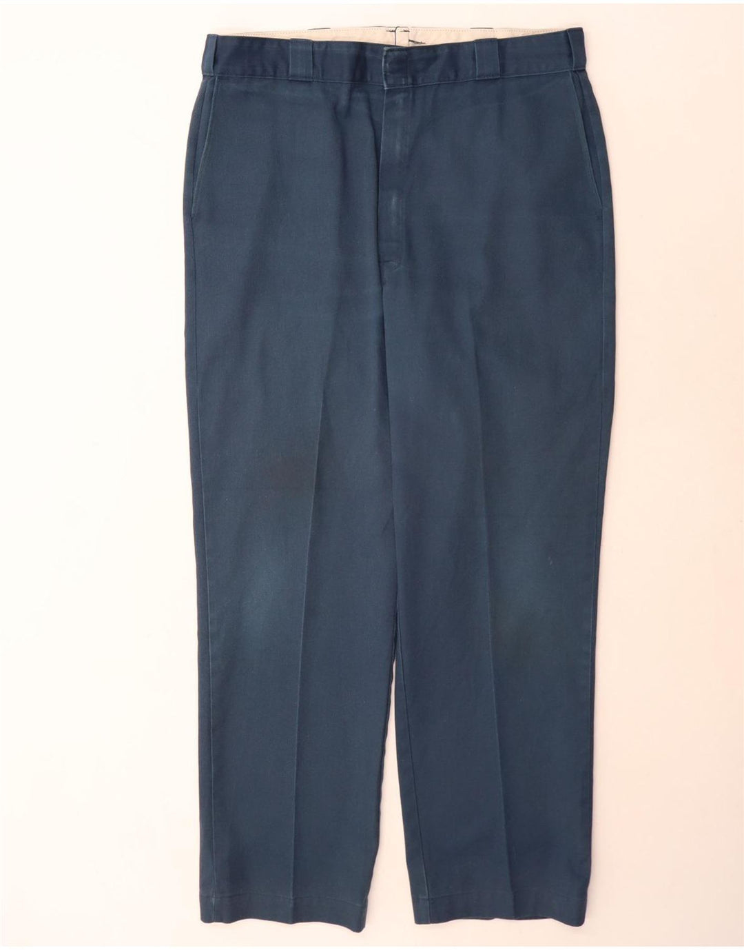 Dickies Lige Chinobukser til mænd W40 L32 Marineblå polyester
