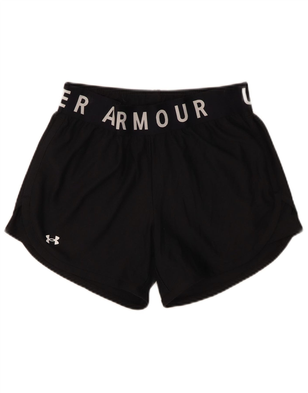 Under Armour Womens Graphic Sport Shorts UK 10 Small Black Polyester