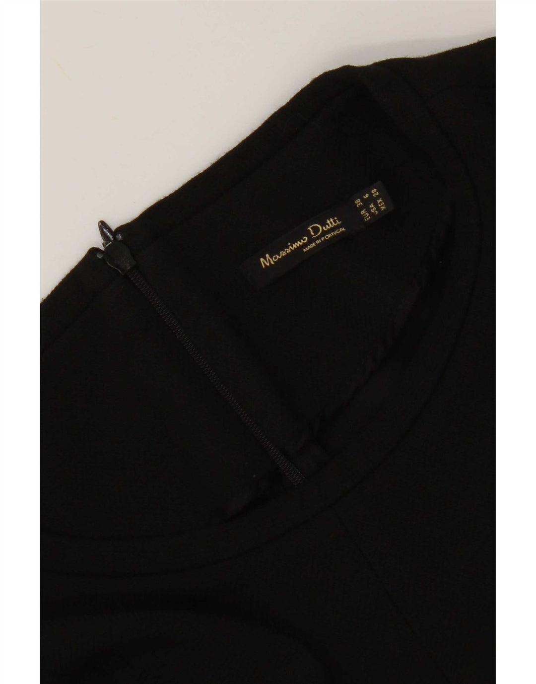 Massimo Dutti Womens A-Line Dress EU 38 Small Black