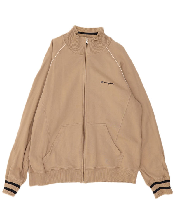 Giacca da tuta da uomo Champion XL in cotone a righe beige