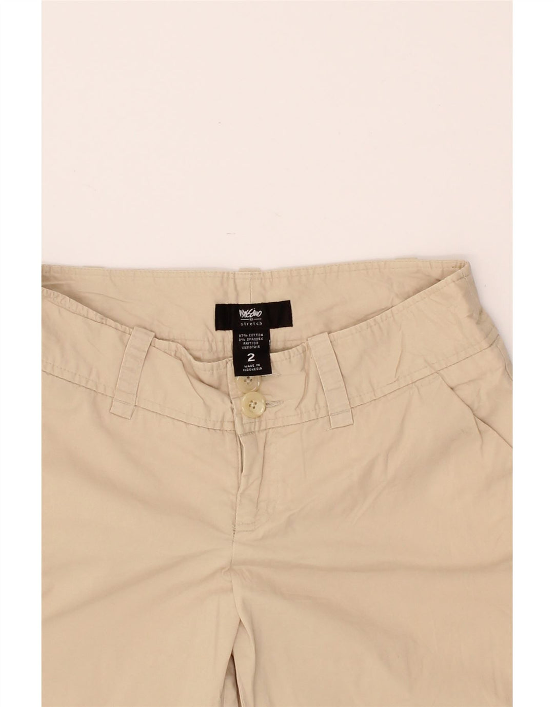 MOSSIMO Womens Chino Shorts US 2 XS W28 Beige Cotton Vintage Mossimo and Second-Hand Mossimo from Messina Hembry 